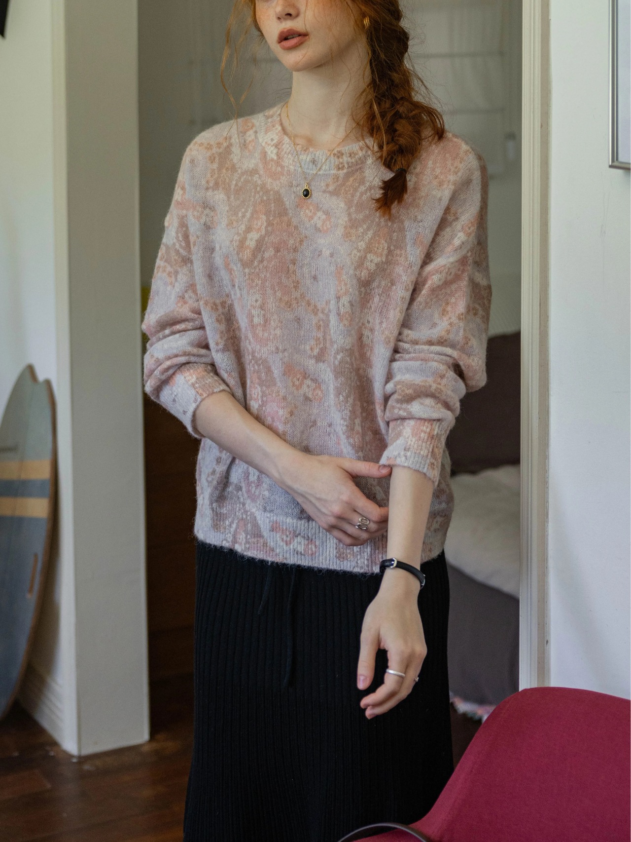 Brume Paisley Alpaca Knit F0811