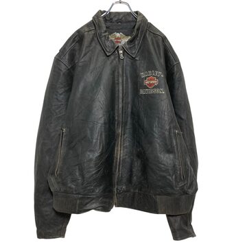 FICCE embroidery leather short jacket | PAY ID