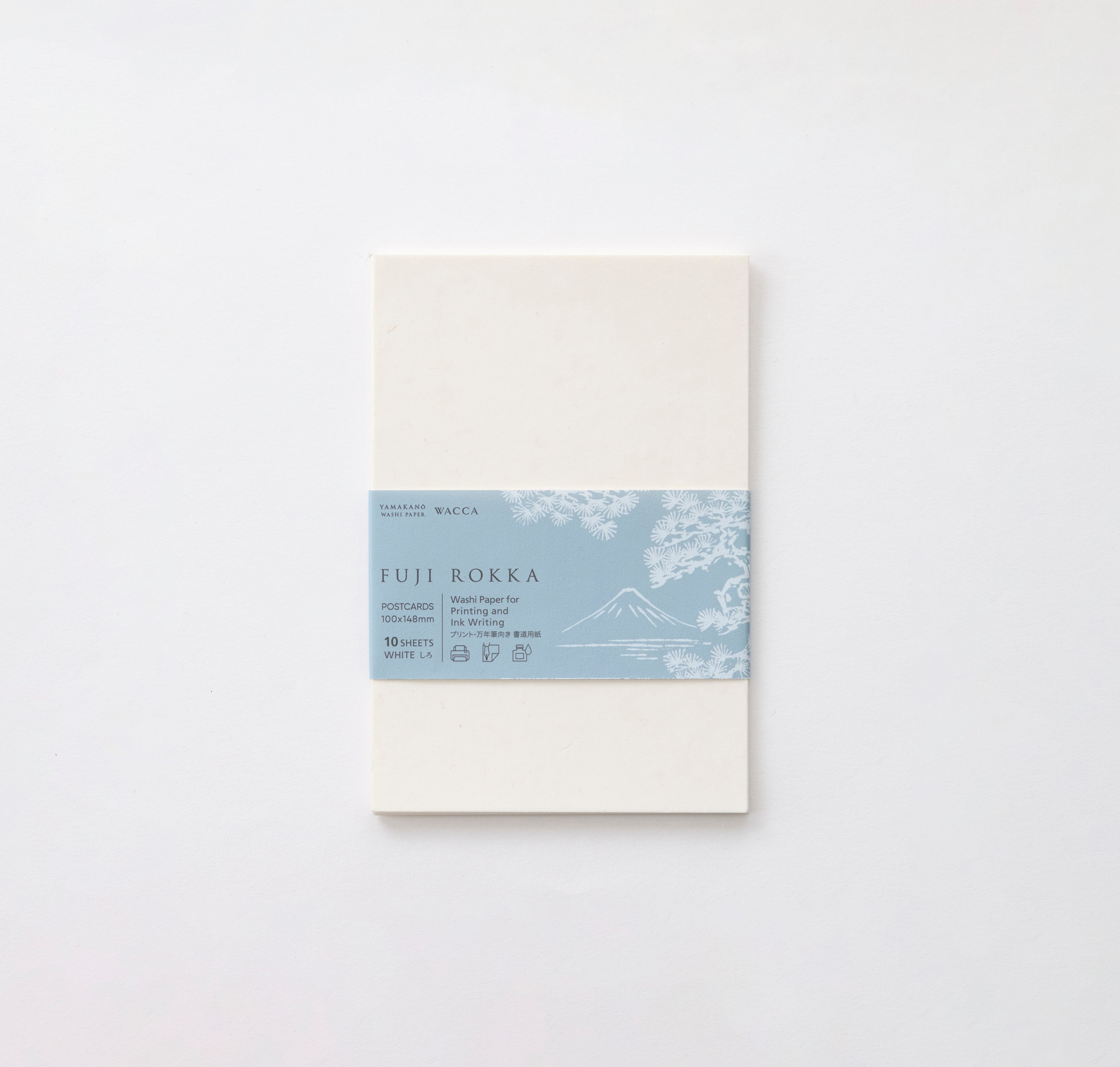 CA101 A5 耳付き手漉き和紙カード 白 1枚入 | WACCA ONLINE SHOP