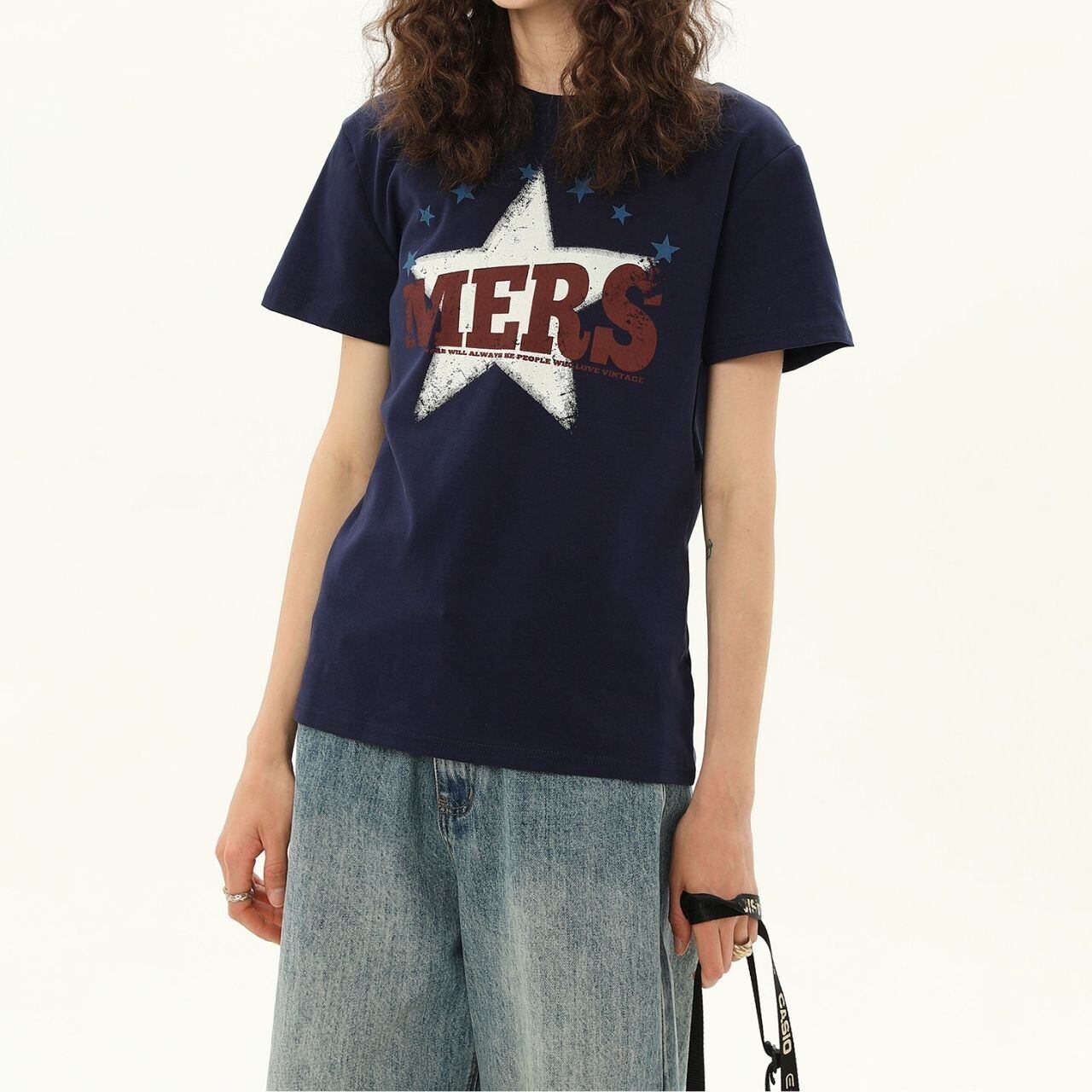 スターロゴグラフィックプリントTシャツ 2col R02223