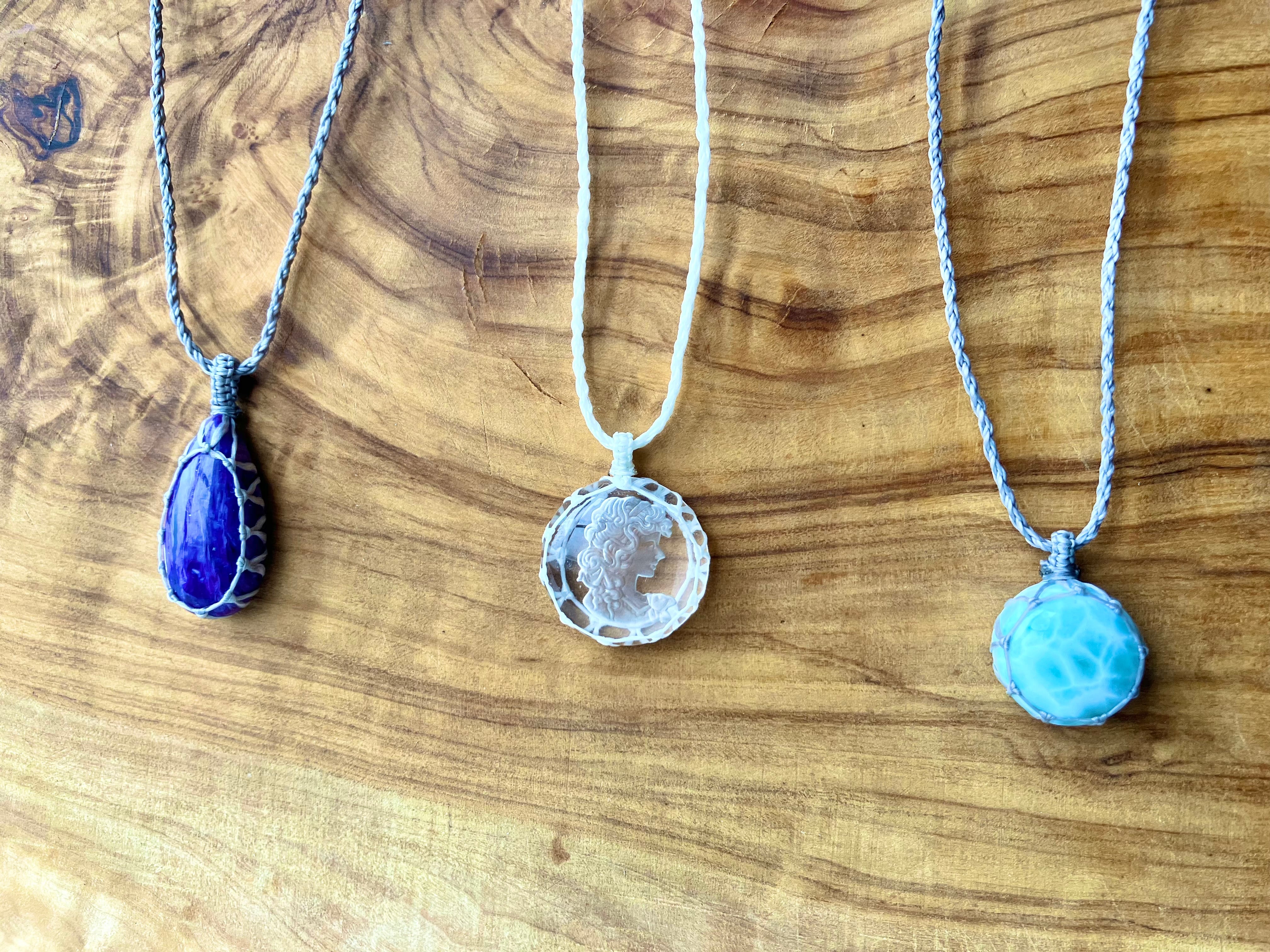 高品質 ラリマー × ネックレス【ラウンド】 | bluegemcorn 天然石