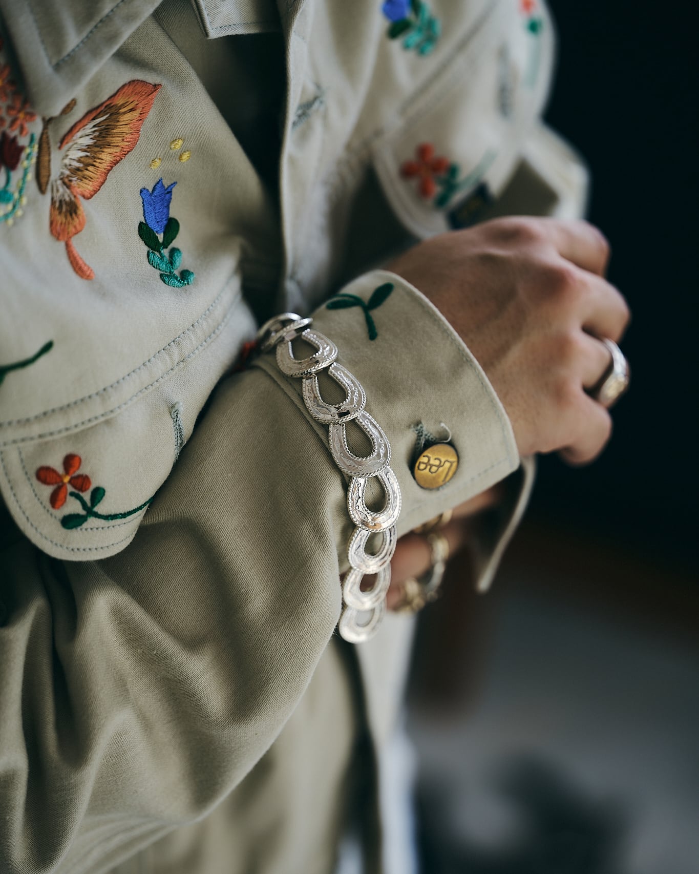 BN-095 Spirit Horse shoe Bracelet | WAKAN SILVER SMITH online store