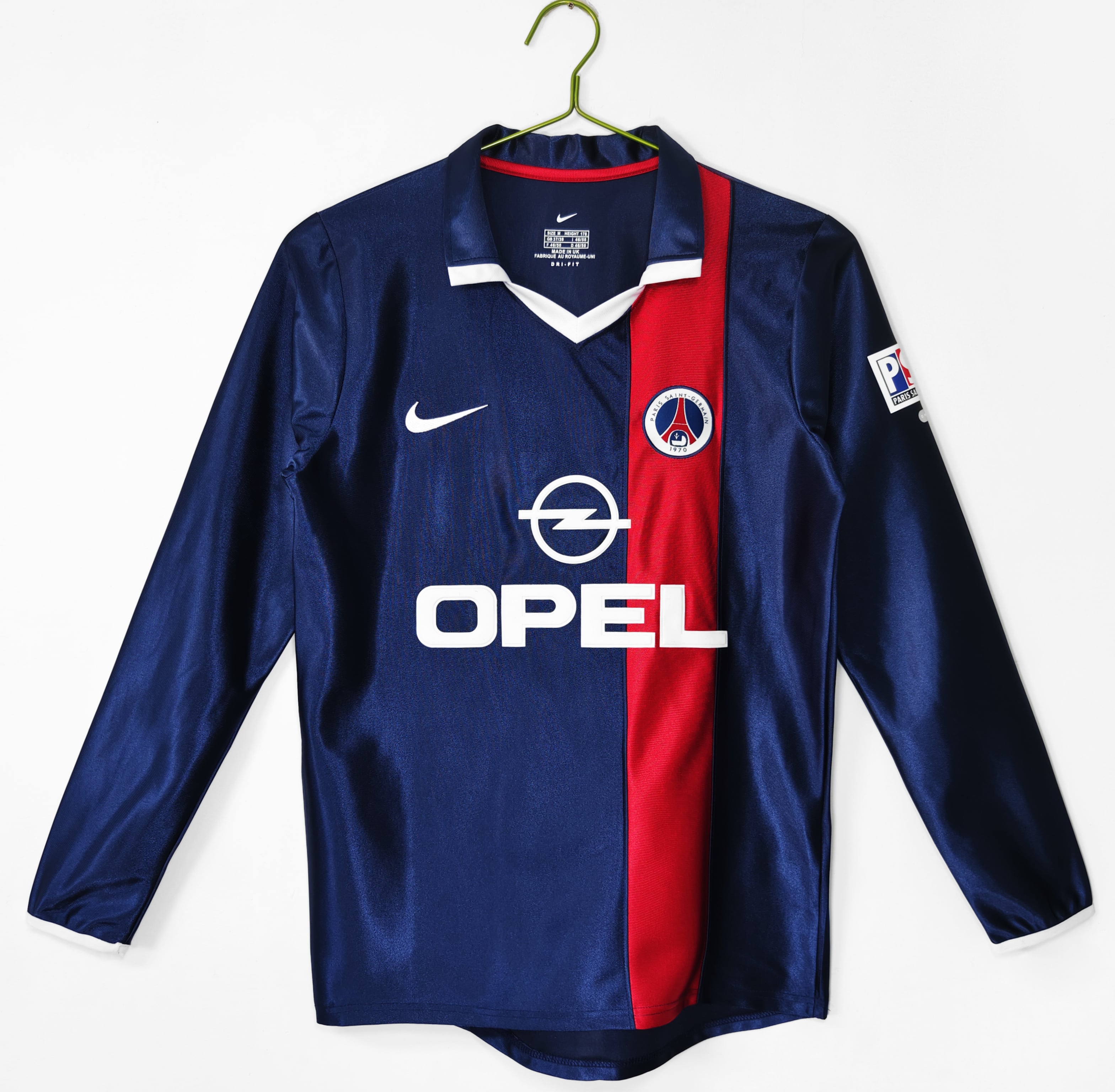 2001-02 PSG Home jersey パリサンジェルマン 01-02 ホーム 長袖