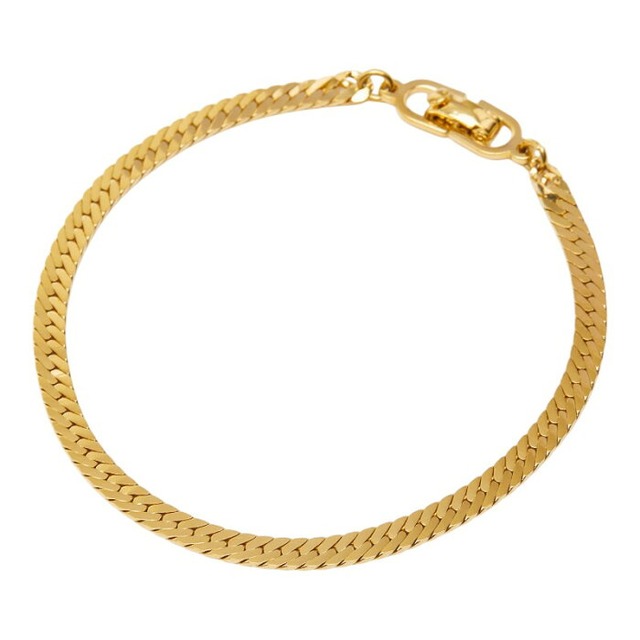 ディオール チェーン ブレスレット ゴールド メッキ レディース Dior 【中古】