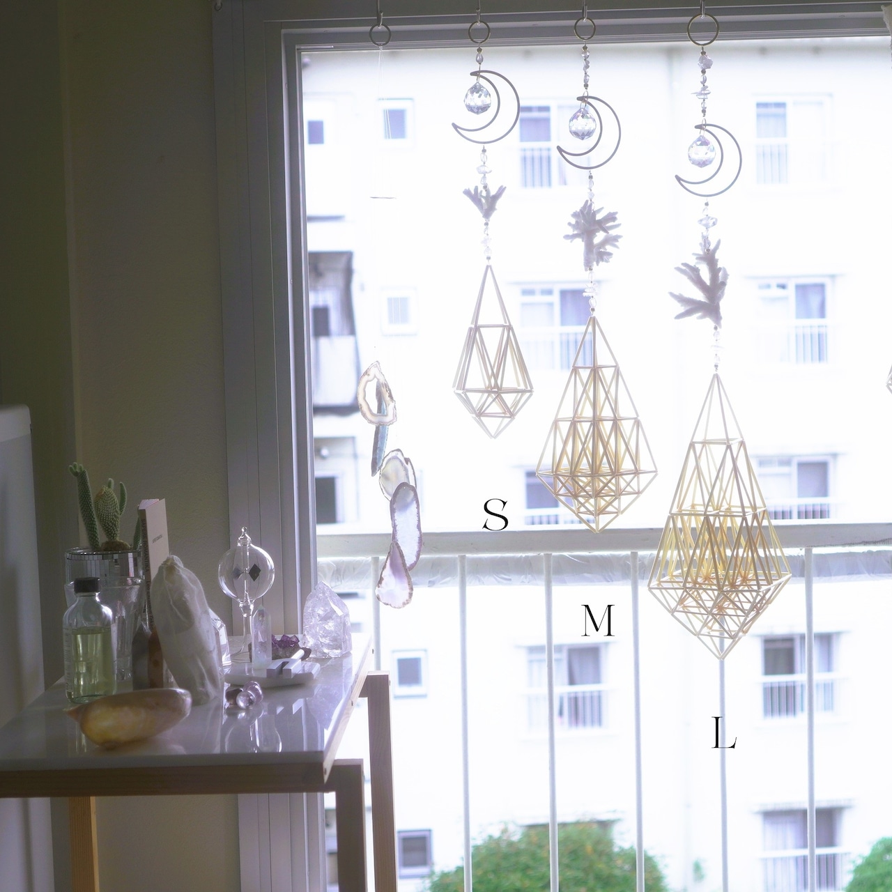 海の光のヒンメリ - M - ✧ Moon / Ocean Origin Light