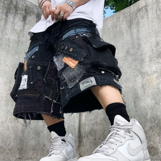 No.287【irregularly denim】再構築 リメイク フレアパンツ | 101NEWYORK