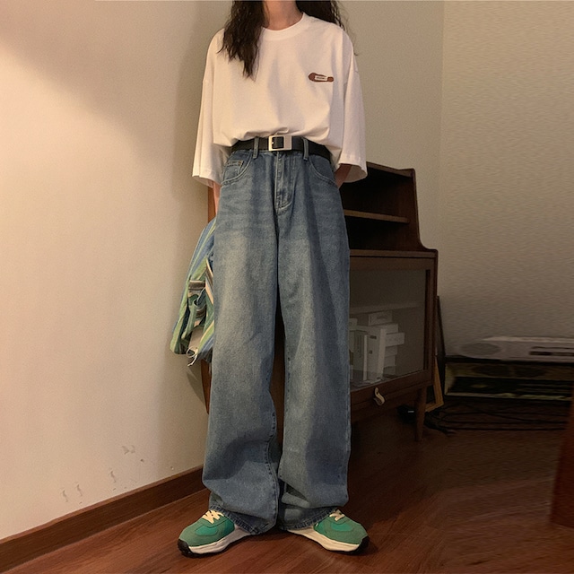 NAGA着回し万能カジュアルストレートデニムパンツ