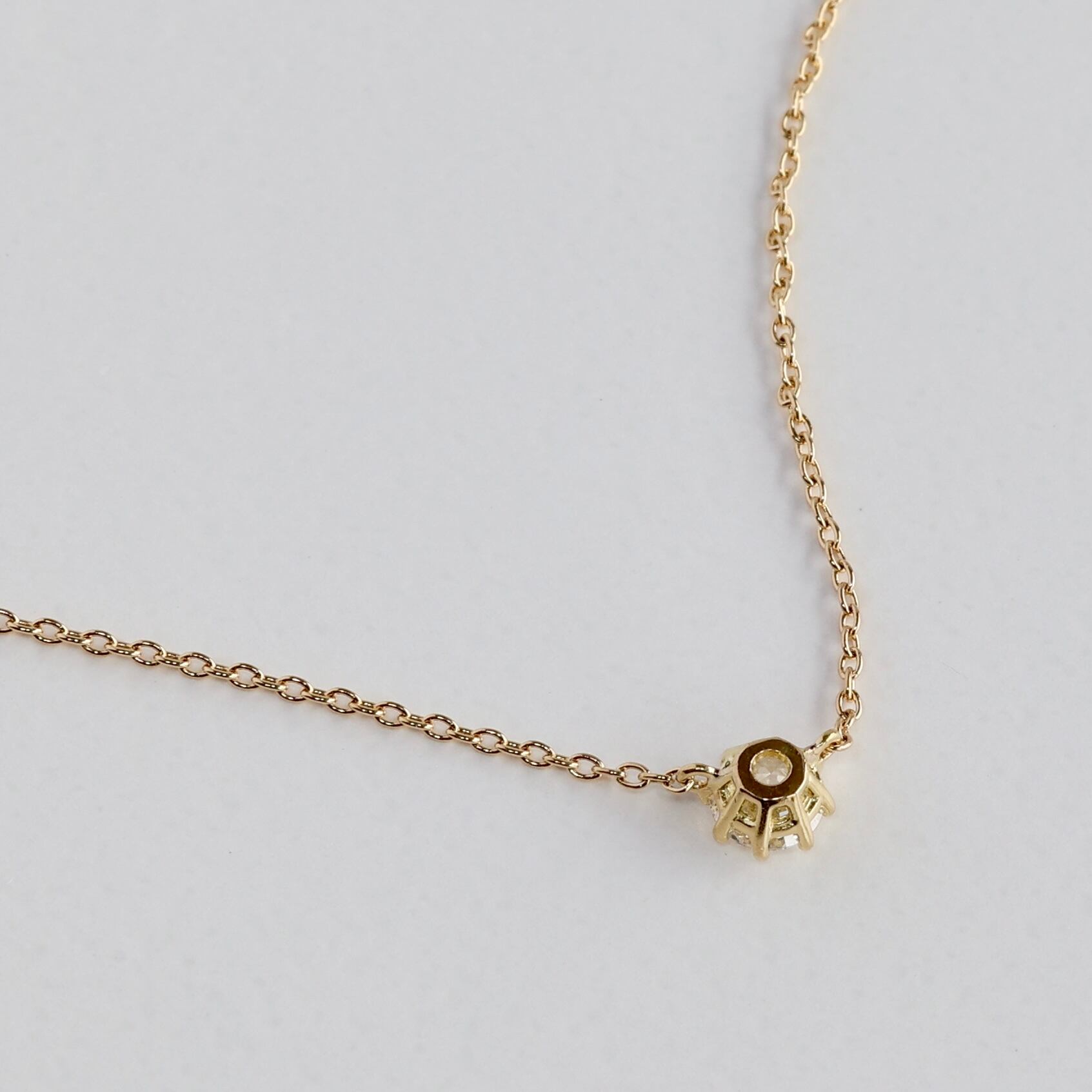 K18 AHKAH ソルティアラウンド ダイヤモンド 0.15ct ネックレス 