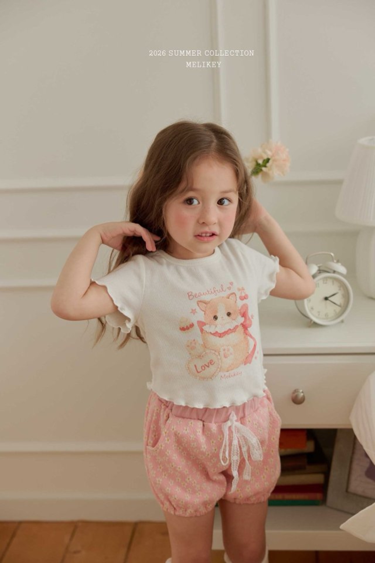 [MELIKEY] Mini Daisy Pants (JS/JM) / [미라이키] 미니데이지팬츠 (JS/JM)