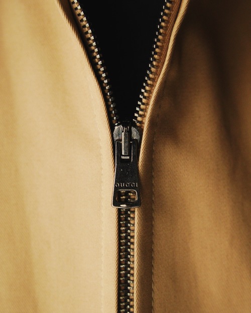 00’s~10s GUCCI zip up cotton drizzler jacket