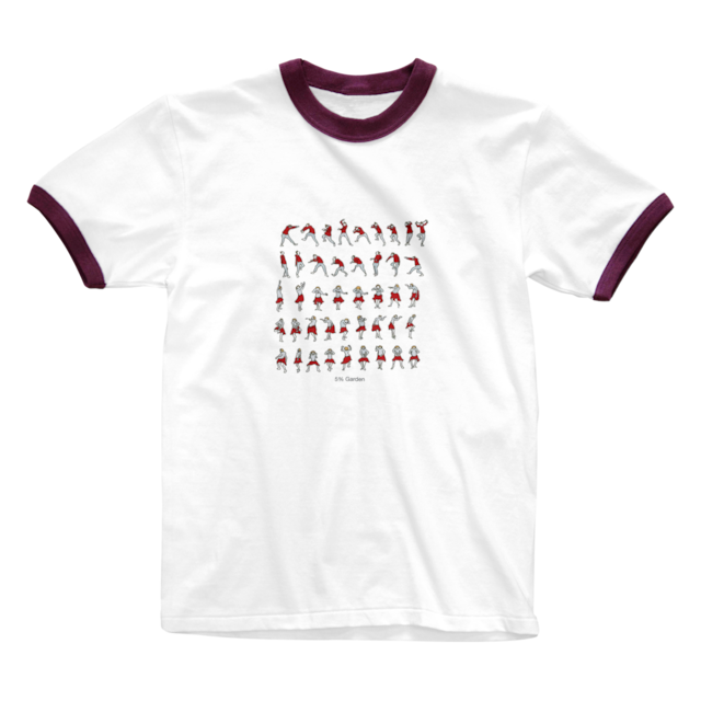 リンガーTシャツ/HOKUSAI#RED（SUZURIで購入）