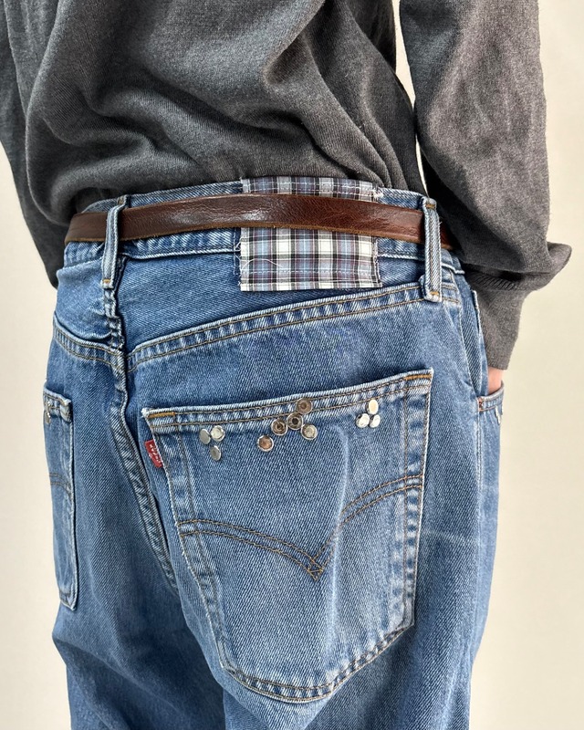 【Hannah Creak】Studded Jeans Wide Leg