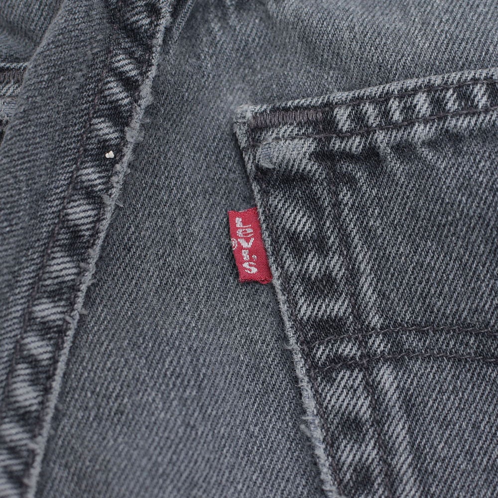 90s アメリカ製 Levi's リーバイス 501 後染めブラック フェードグレー