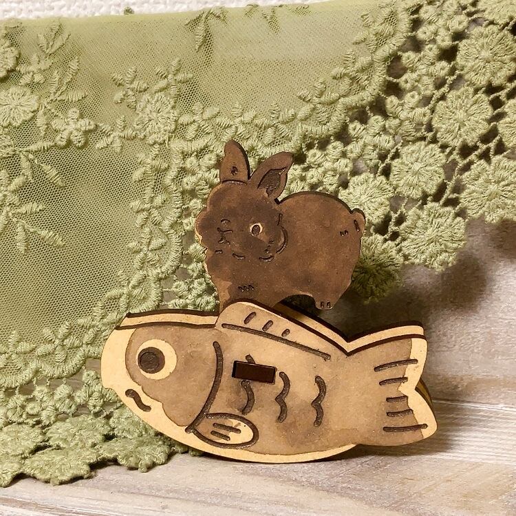 ゆらゆらする置物　こいのぼりとうさぎさん2