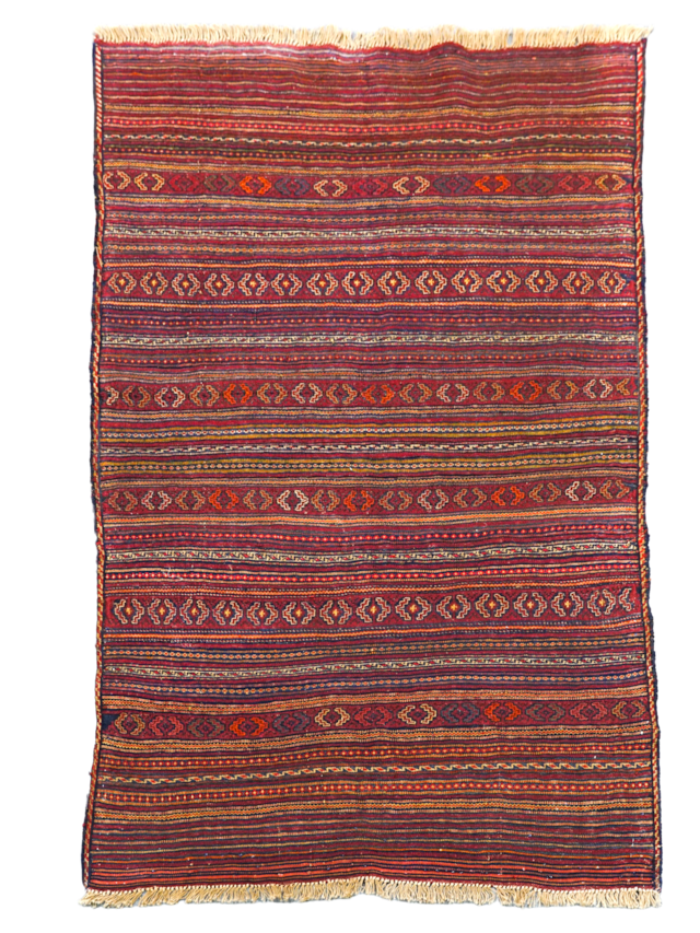 アフガニスタン キリム 手織り絨毯 サイズ:139×89cm stn:233-
