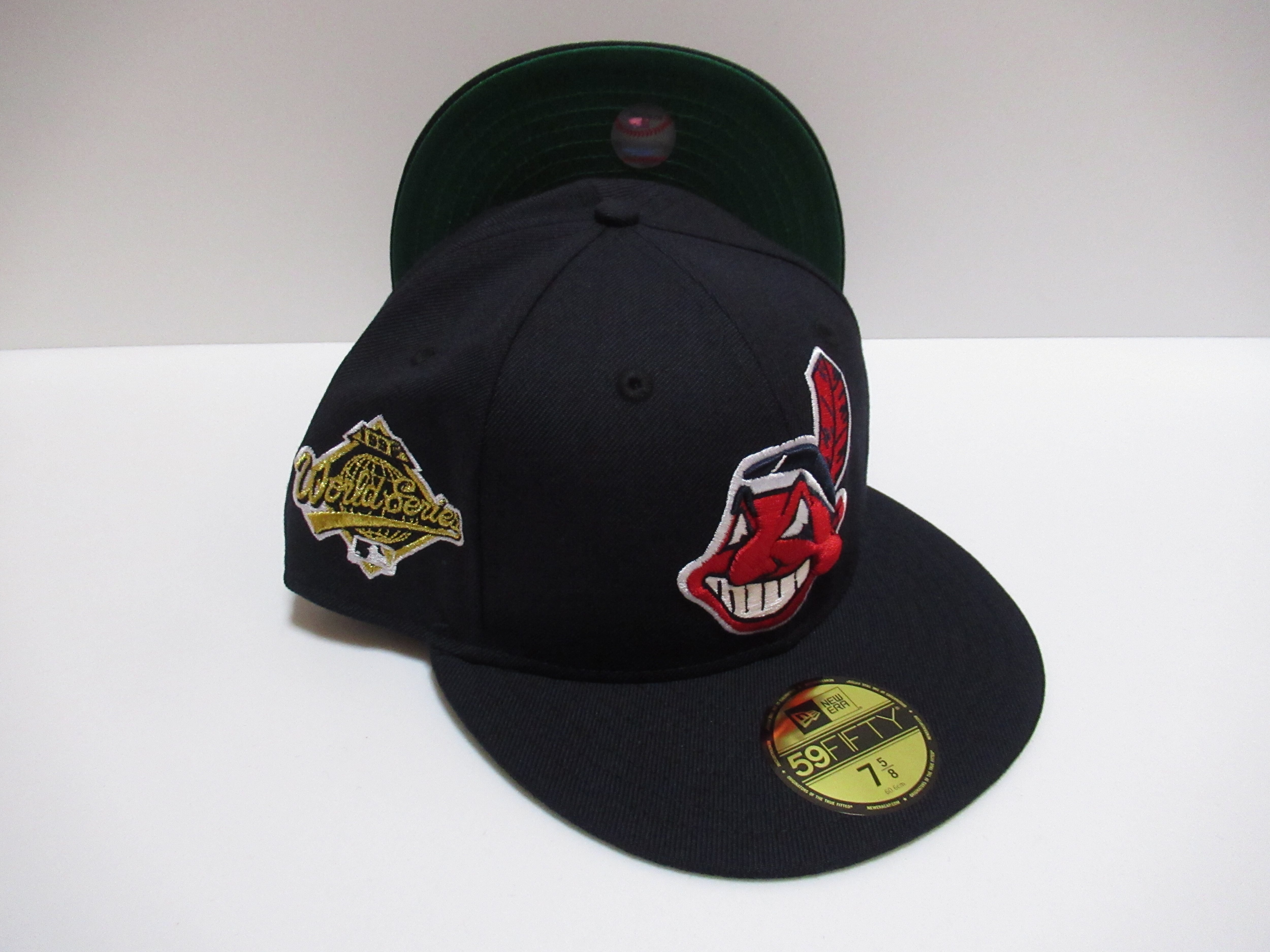 NEW ERA 59fifty Cleveland Indians インディアンス CAP ネイビー 