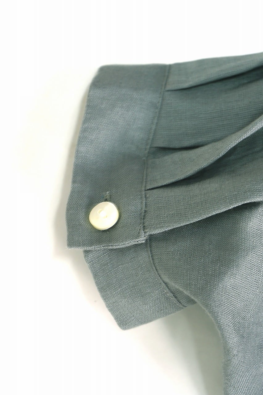 French Linen Open Collar S/S O/P