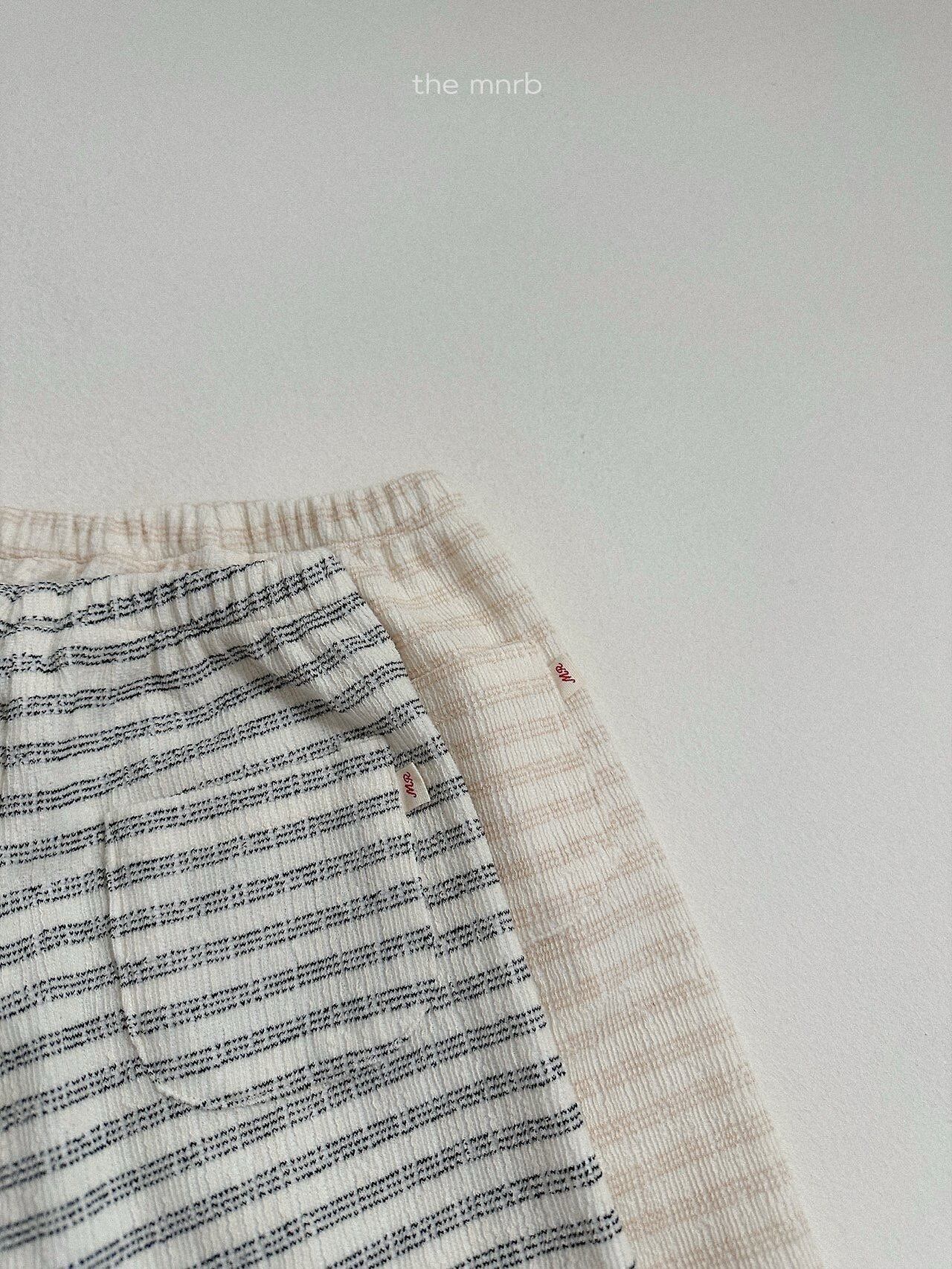 送料無料【予約】/ デイストライプジョガーパンツ / minirobe