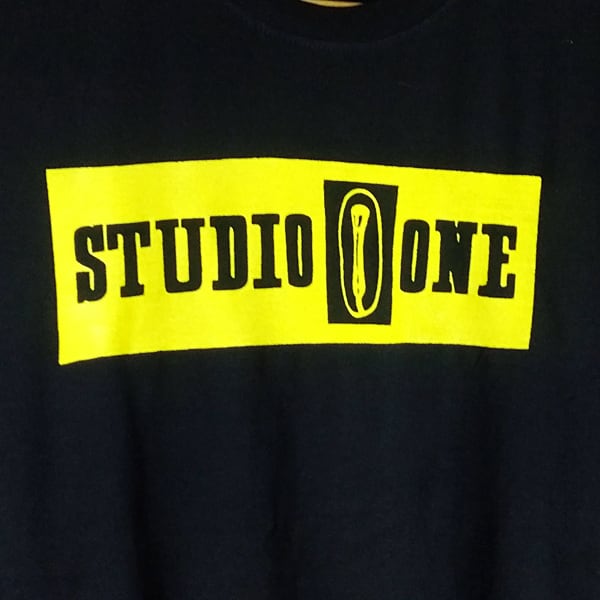 STUDIO ONE 半袖黒色 Tシャツ 選べる6サイズ S,M,L,XL,XXL,XXXL 送料