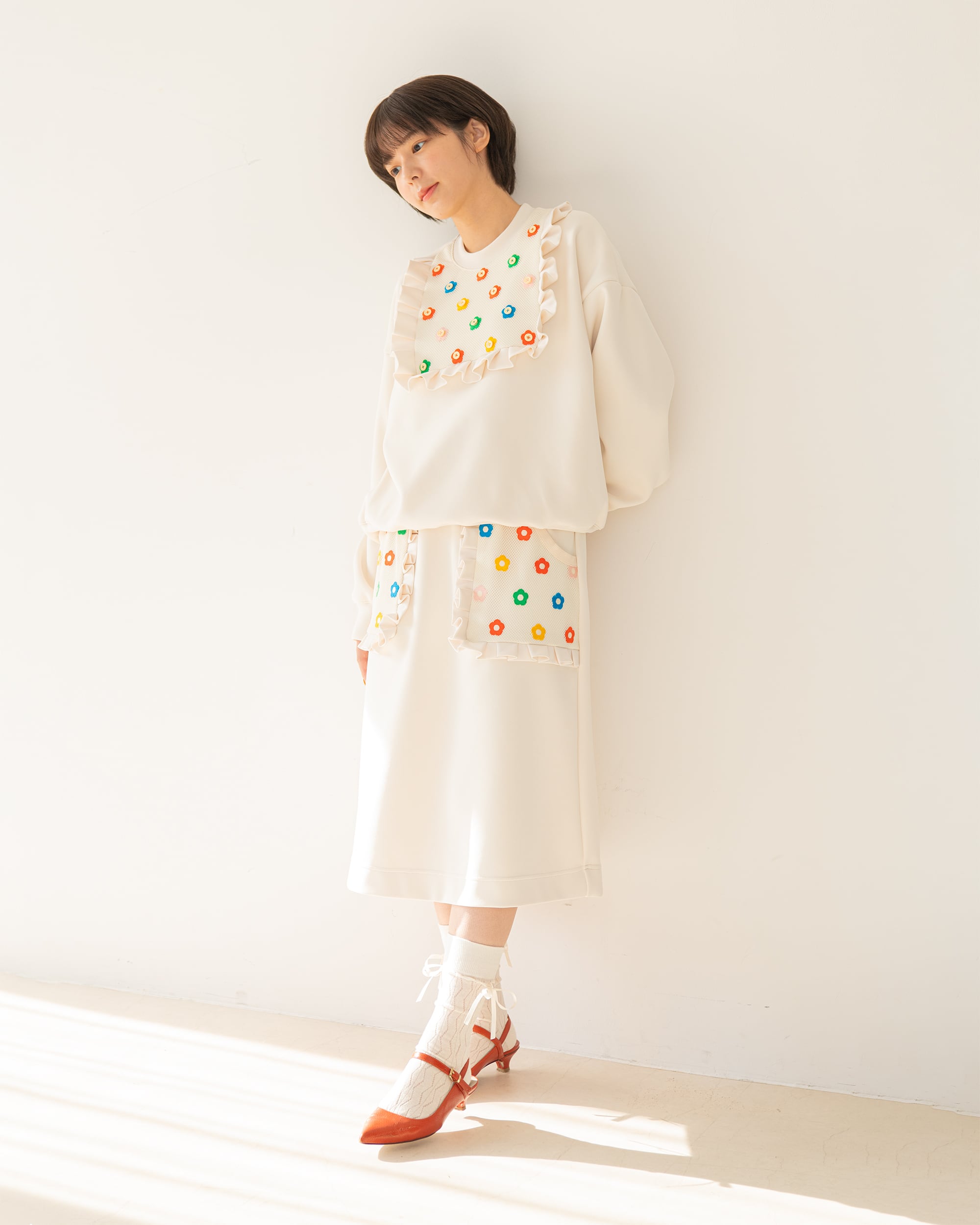 Flower Sweat Skirt | howtovenus