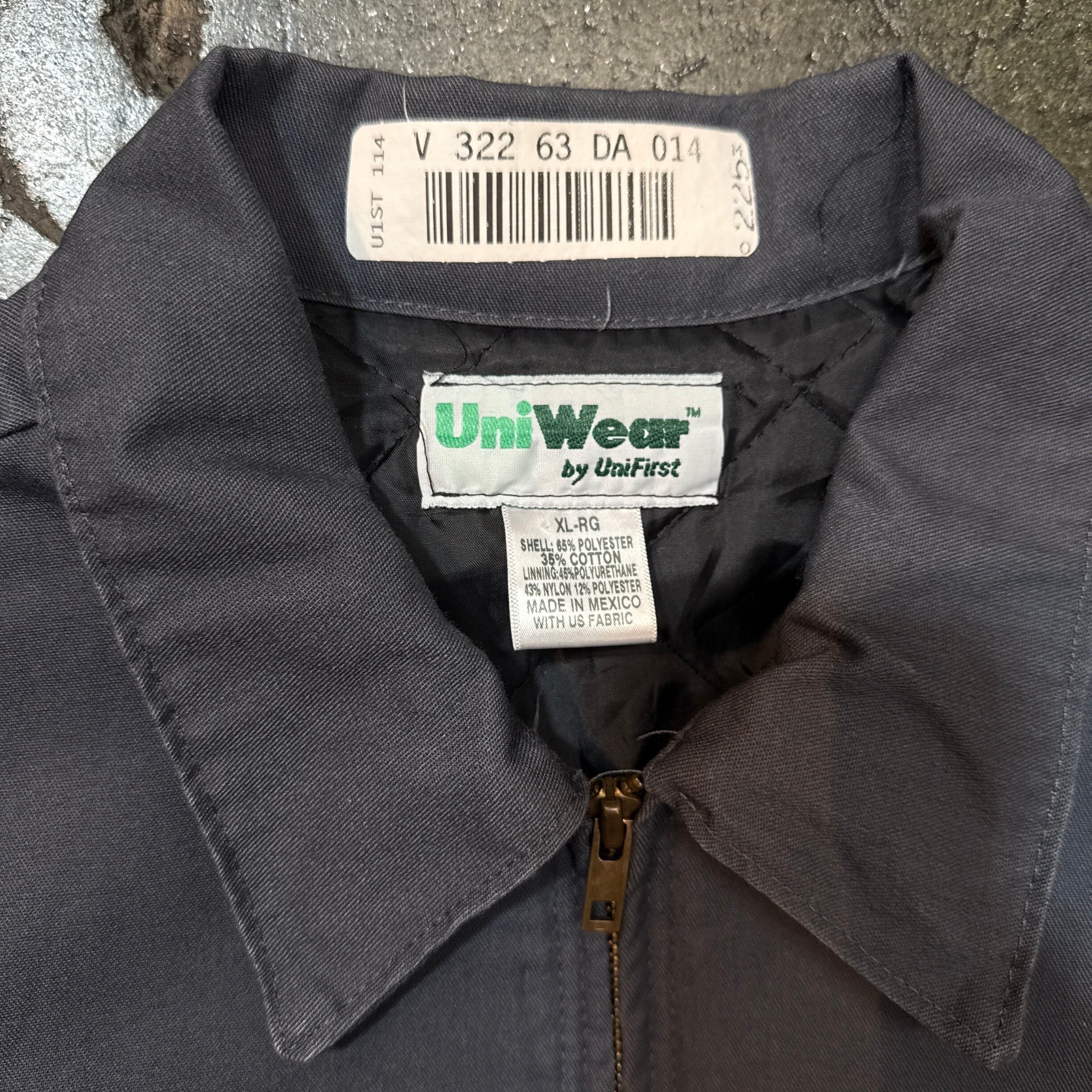 Coca-Cola Work Jacket Gray Black XL Size コカコーラ ワーク