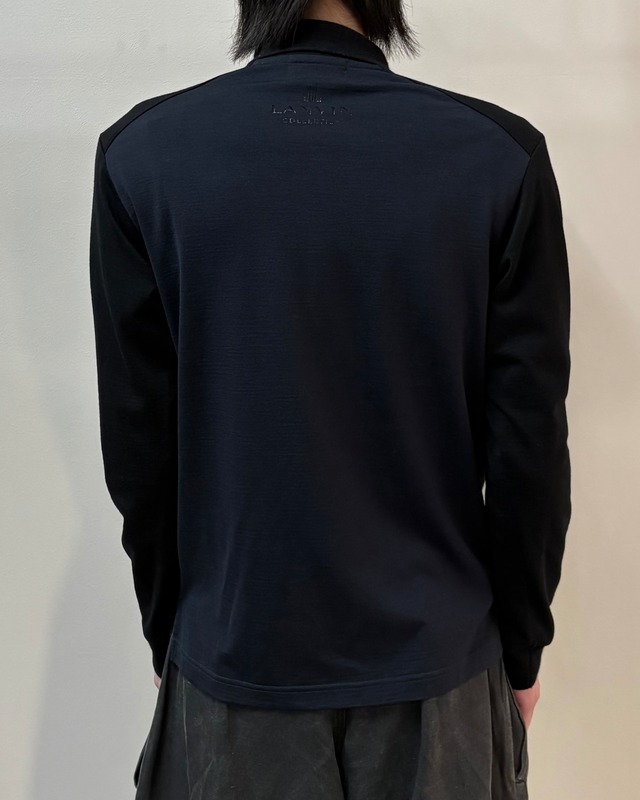【LANVIN】bicolor knit polo