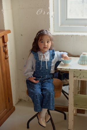 【予約】OREN Belle flower pocket overalls