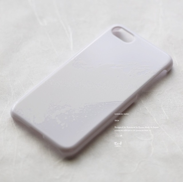 【iPhone8/7/SE2/SE3/OUTLET】散白 - 和風 立体型 iPhoneケース / T004000W