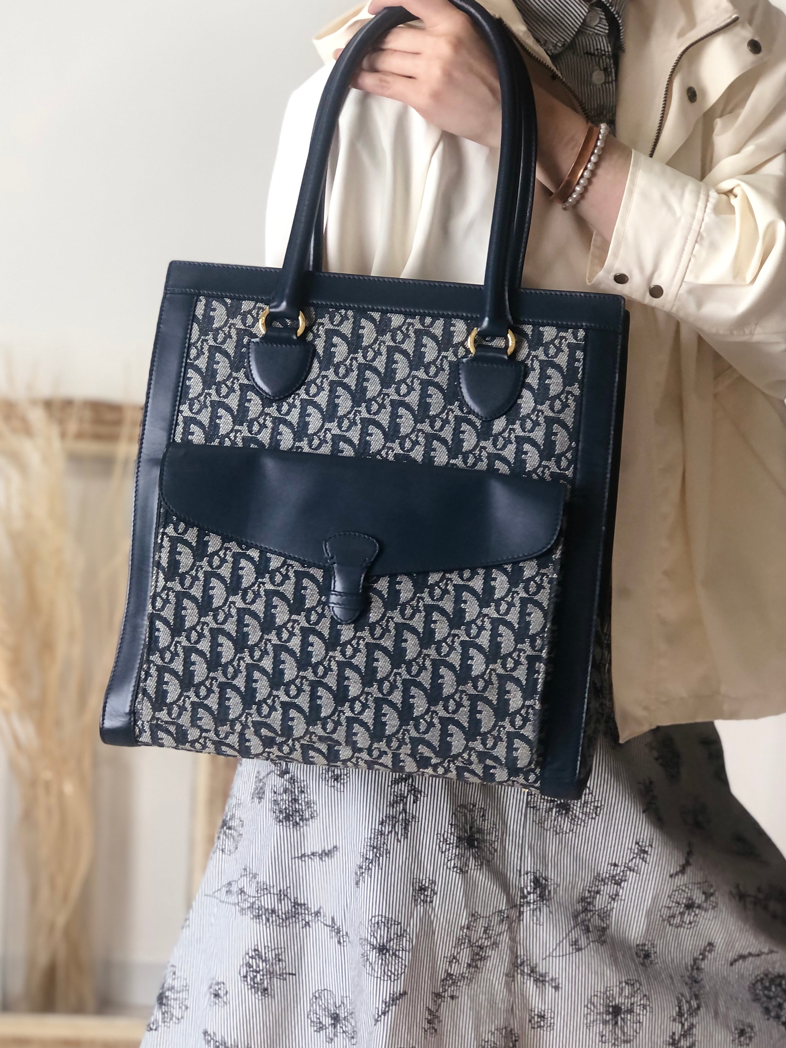 Christian Dior クリスチャン ディオール トロッター トートバッグ