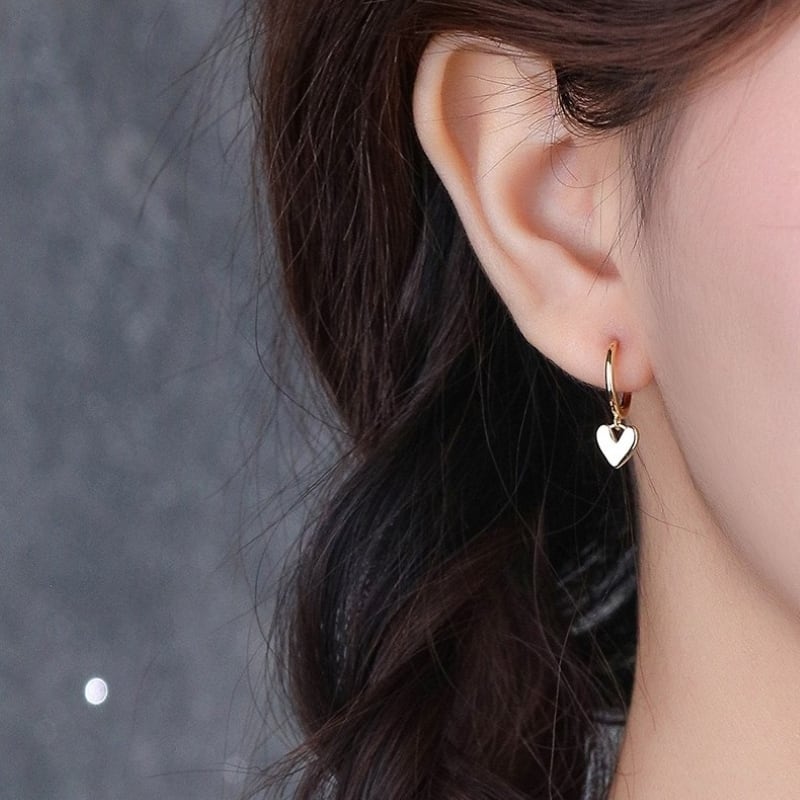 ピアス フープピアス シルバー925 レディース アクセサリー ワンタッチ