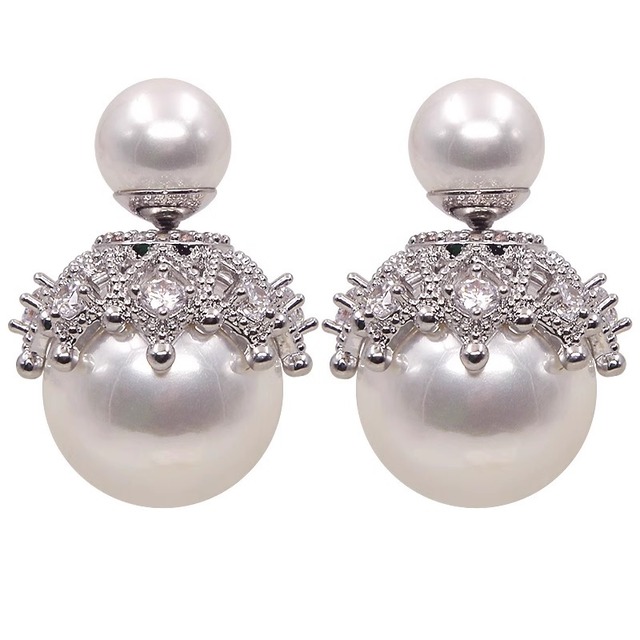 tiara pearl pierce(3color)＜a1672＞