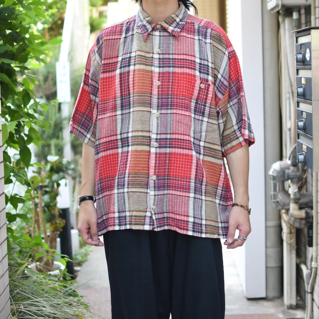 HARLY short length check shirt