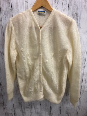 80’s Italian vintage mohair knit cardiga