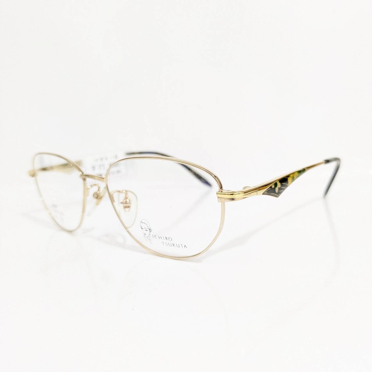 【ICHIRO TSURUTA】オーバルメタルフレーム ゴールド