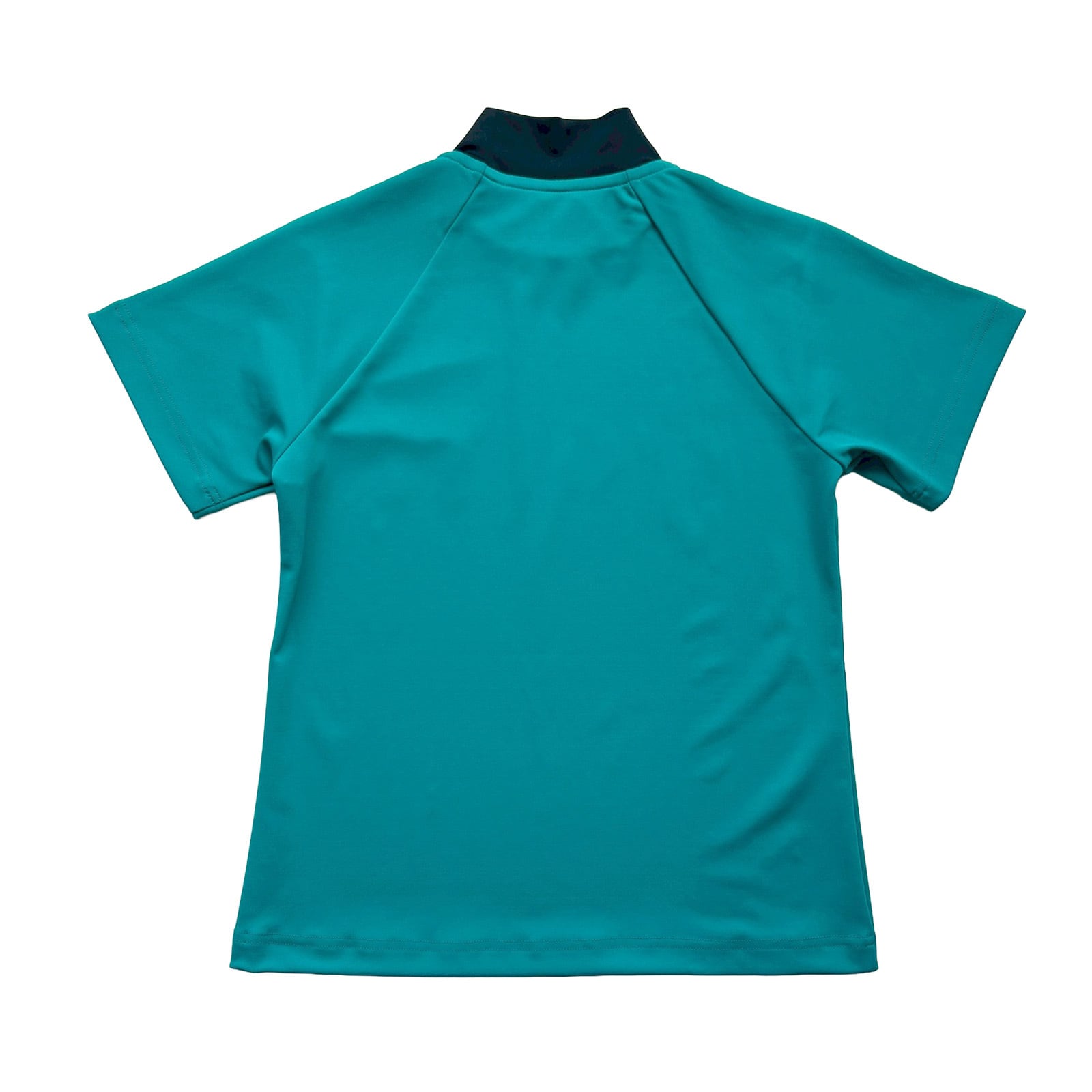 WOMEN'S】LOGO PRINT MOCK NECK SHIRT -TURQUOISE / BLACK- | 8G SHOOT