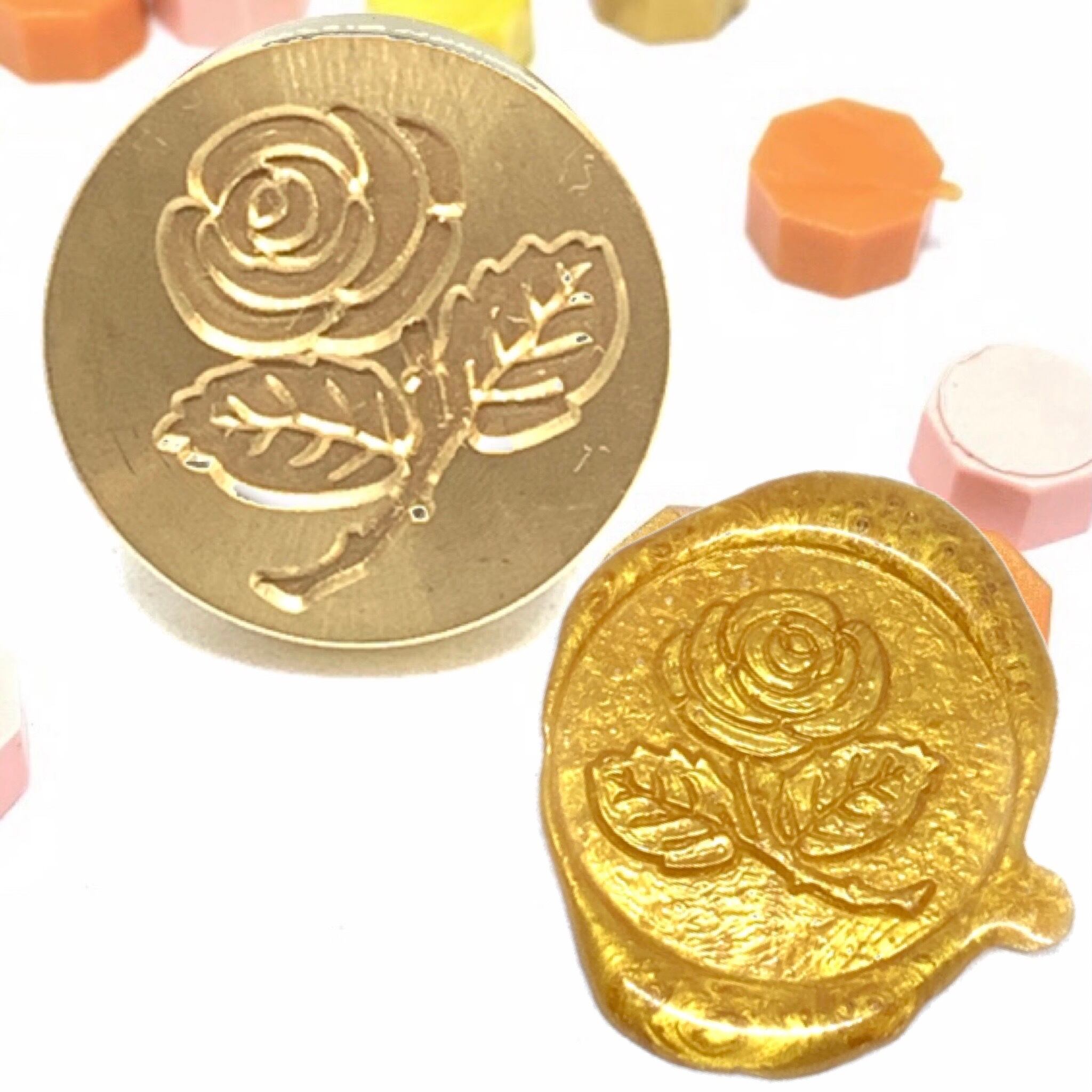 バラ 薔薇8 シーリングワックス シーリングスタンプ シールワックス