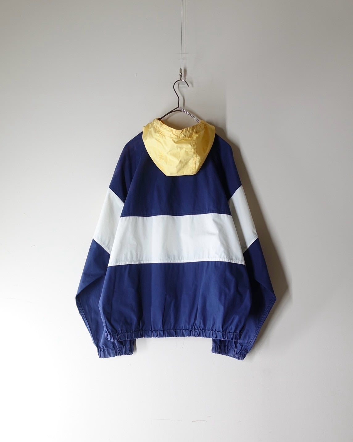 90s POLO SPORT cotton switching pattern hooded jacket | no bad