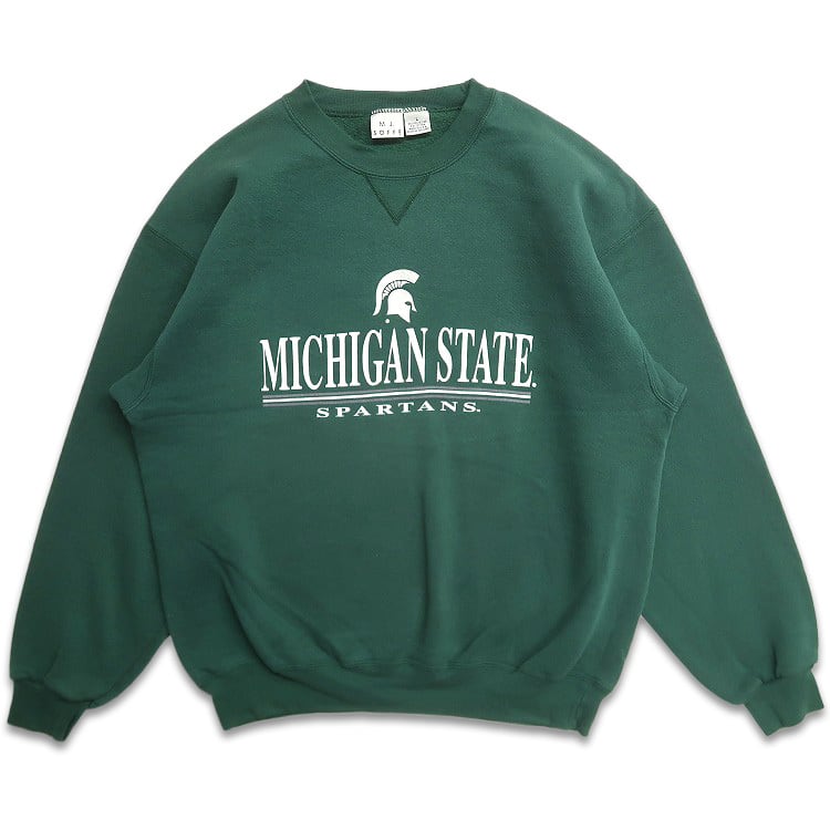 古着 USA製 M. J. SOFFE カレッジ ミシガン プリントスウェット