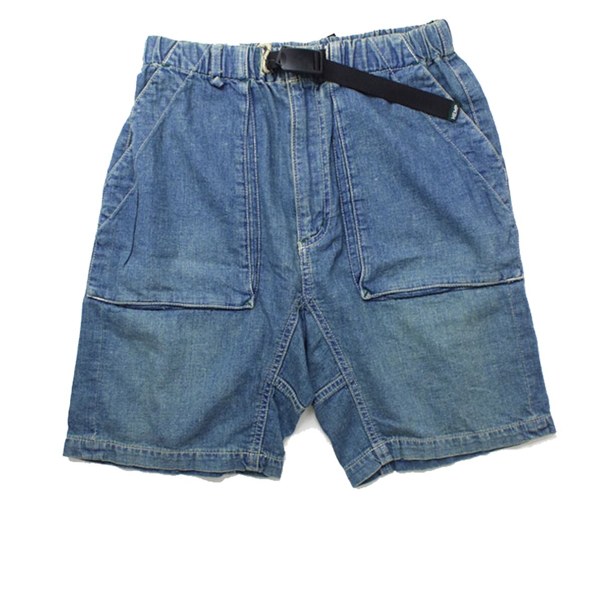 マナスタッシュ Manastash ストレッチ ヘンプ デニム ショートパンツ S