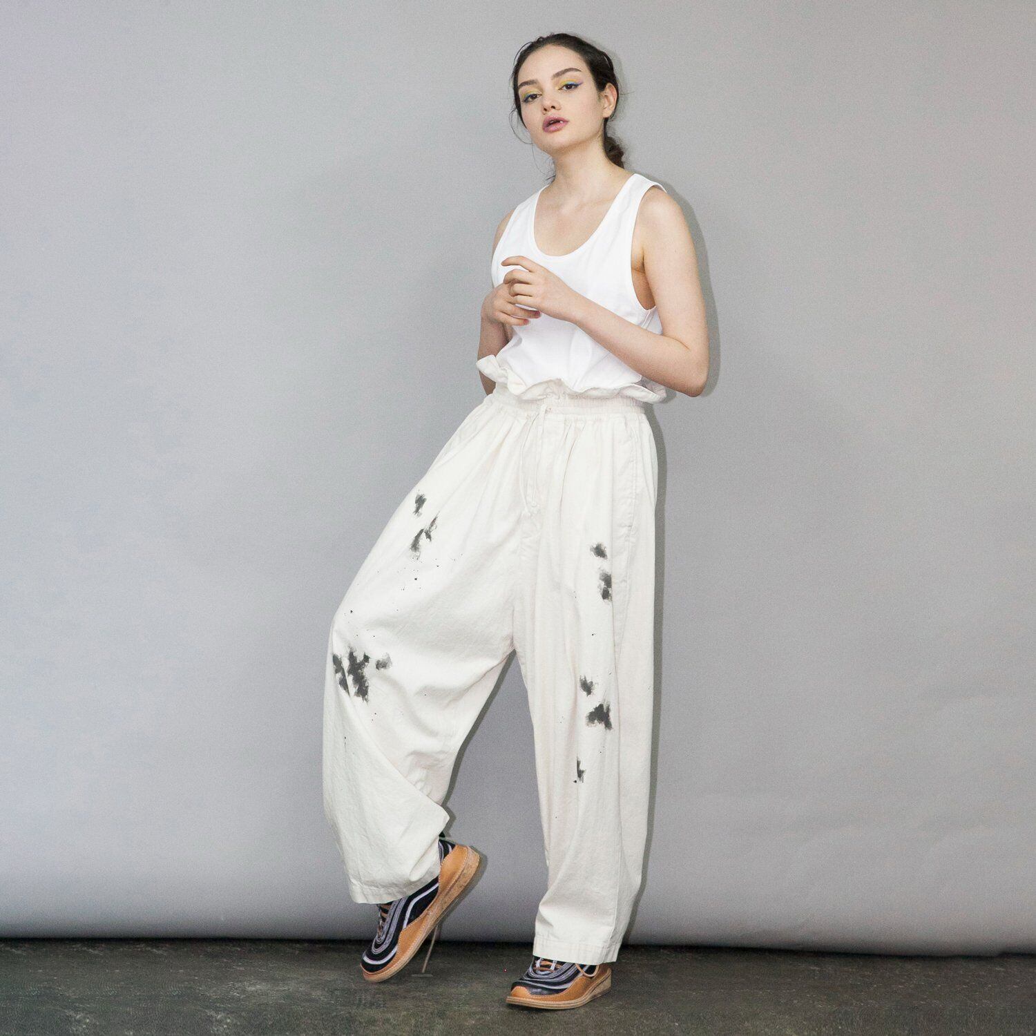 パンツ mybeautifullandlet DENIM WIDE EASY PANTS my beautiful landlet 8oz DENIM WIDE EASY PANTS (KINARI) | IAAAM