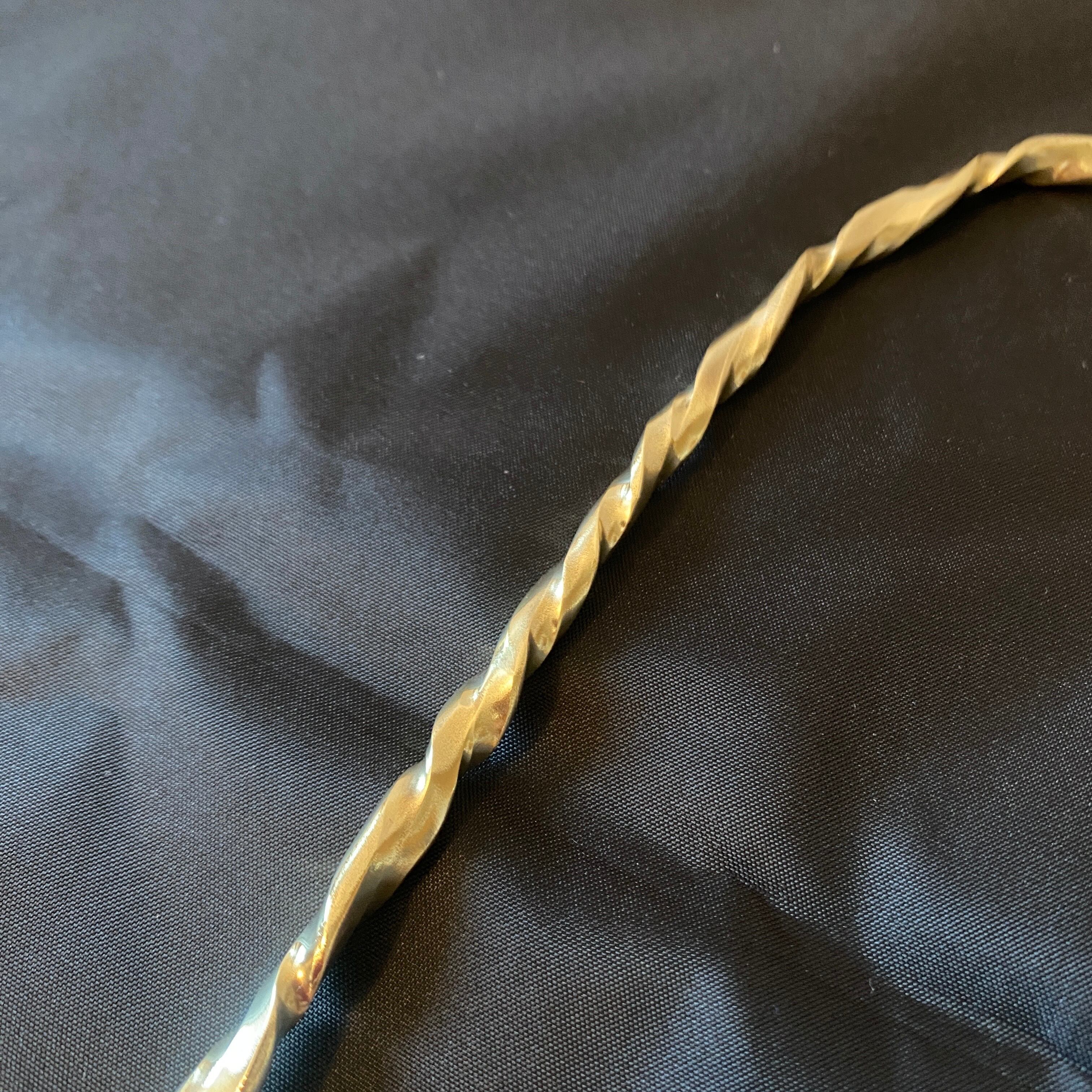 デイツ78用真鍮ベイルハンドルとトップリング 北欧柄（厚み約4~4.5mm