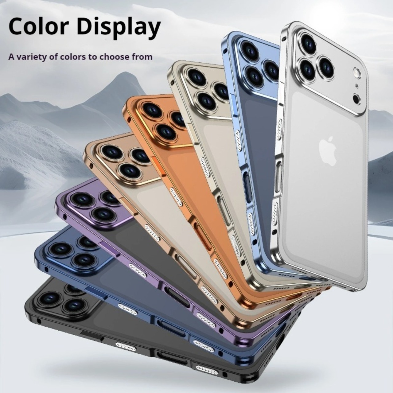 ◆iPhone 17/Pro/Pro Max/Air◆ Lock Metal Frame + Camera Cover Case / ロック メタルフレーム + カメラ カバー スマホケース