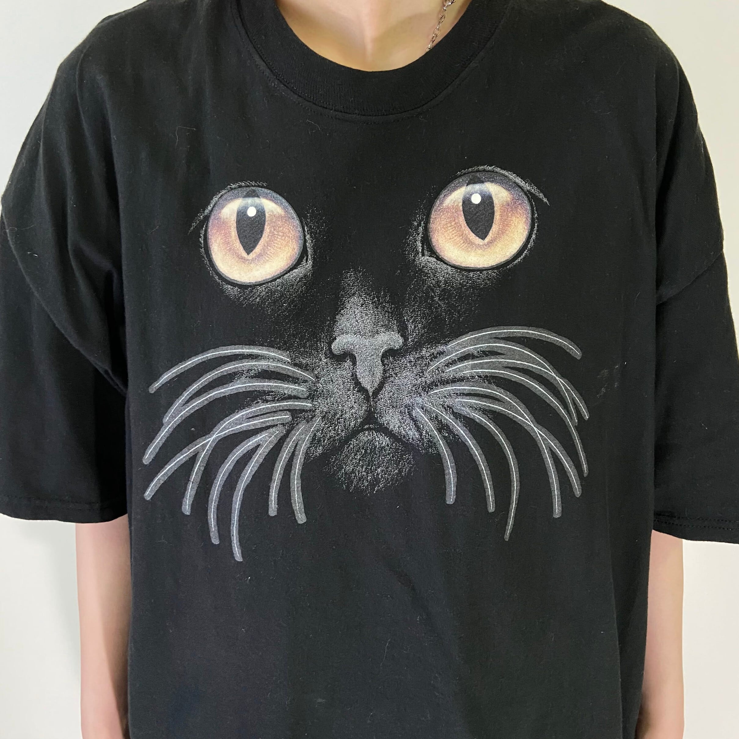 90年代 猫 ねこ アニマル プリント Tシャツ メンズXL 古着