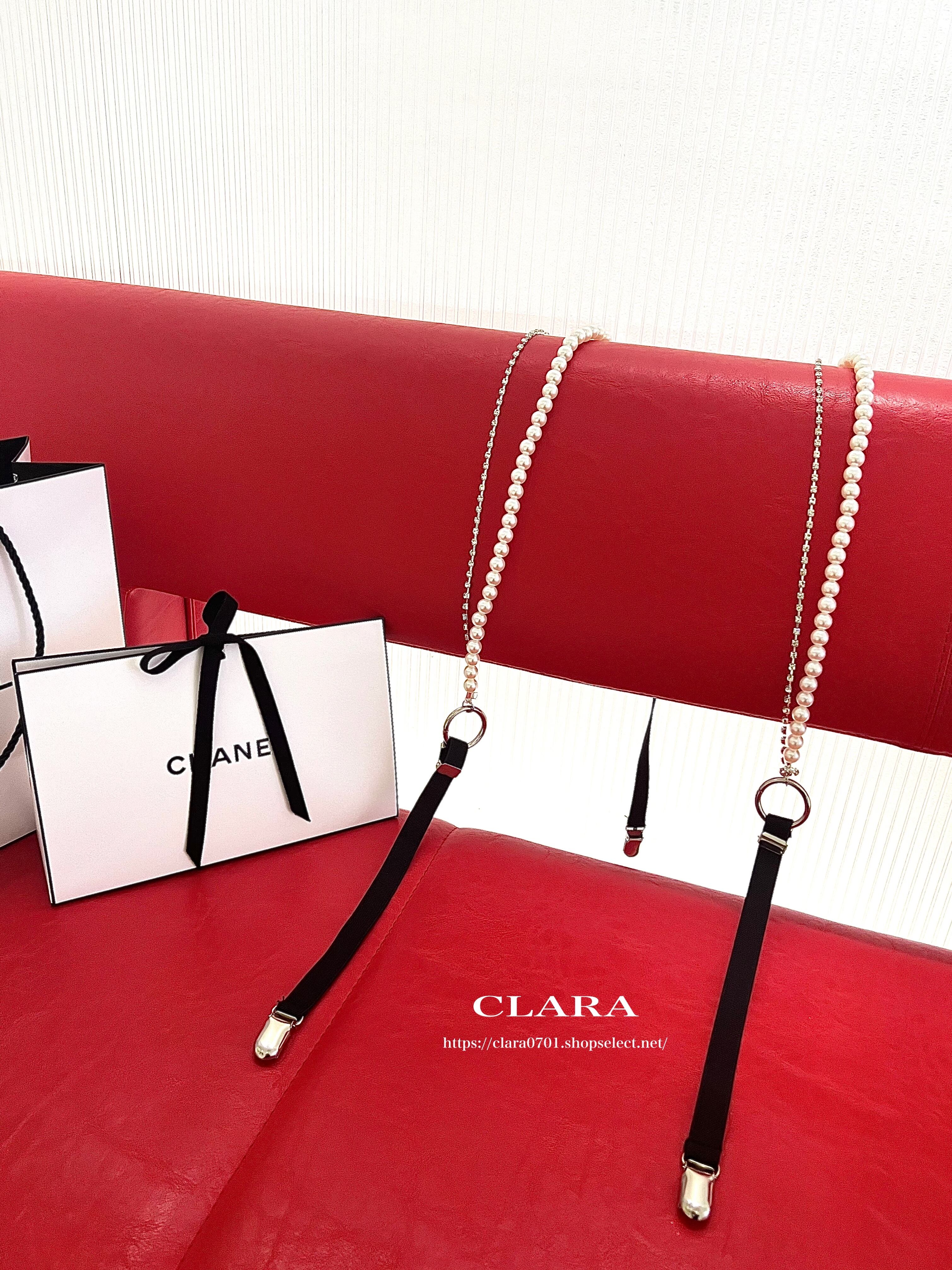 Pearl Crystal Suspenders《 即日発送 》