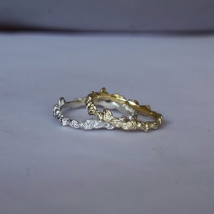 オリーブの樹皮のカケラRING（K10YG）