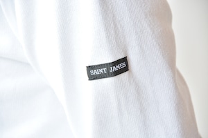 セントジェームス SAINT JAMES 無地ボートネックシャツ(OUESSANT)NEIGE