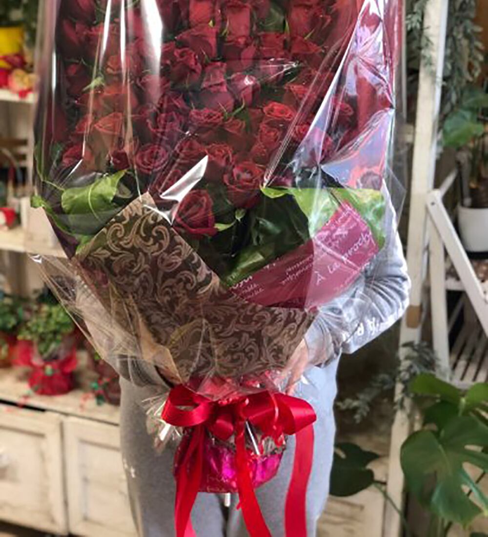 赤バラ本の花束   松山・花・花束・開店祝いを送る通販サイト花屋