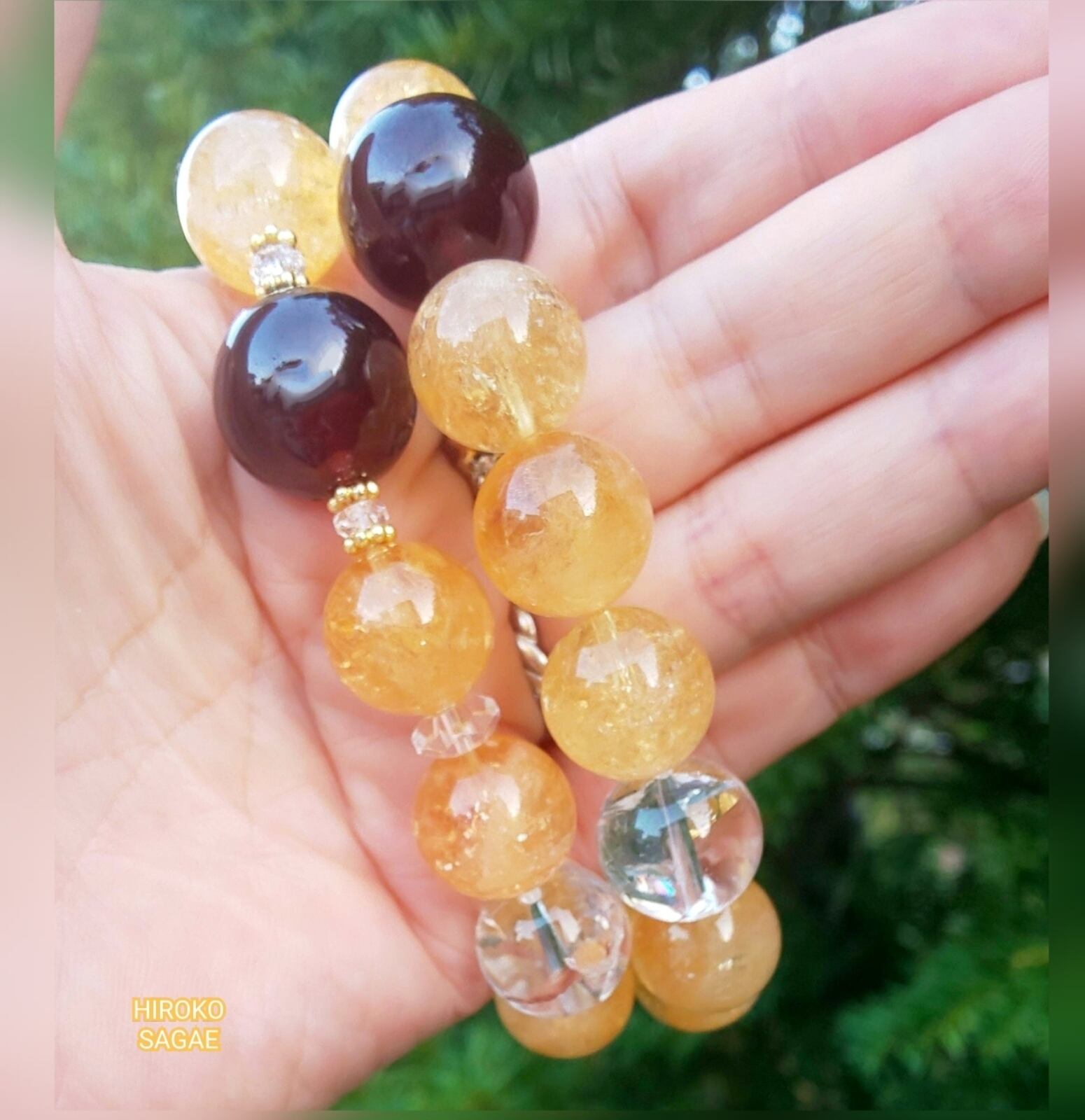 金運 シトリン オレンジガーネット ヒマラヤ水晶 アイリス 金運上昇