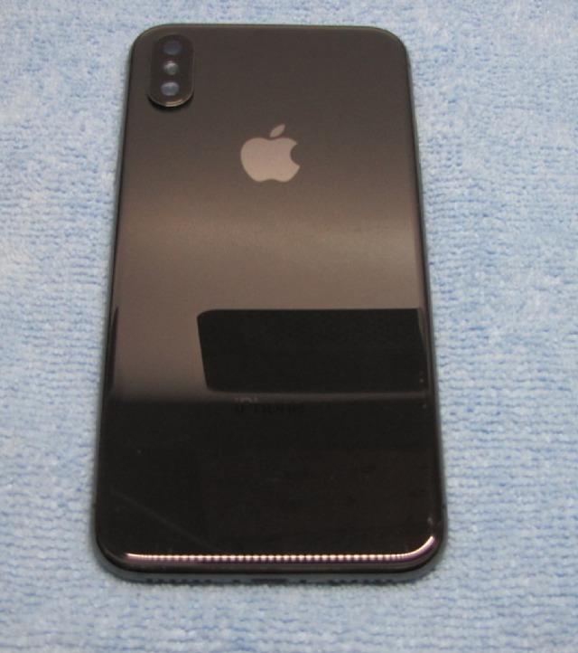 №51　iPhoneX バックパネル　スペースグレイ　アップル純正 ジャンク  アップル