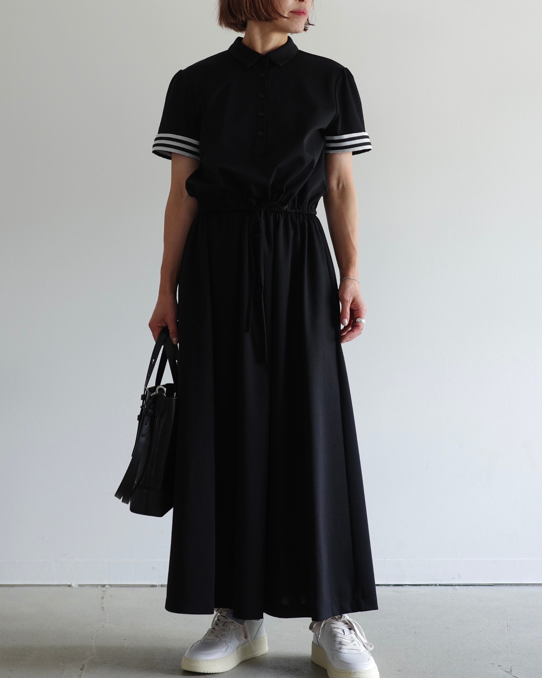 新品✨ボーダーズアットバルコニー　POLO TEE DRESS ブラック borders at balcony / POLO TEE DRESS -black- | LA VILLA ROUGE